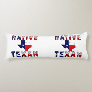 Native Texan Flag Map Seitenschläferkissen