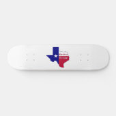 Native Texan Flag Map Skateboard (Horizontal)