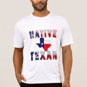 Native Texan Flag Map T-Shirt (Vorderseite)