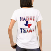 Native Texan Flag Map T-Shirt (Rückseite)