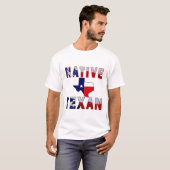 Native Texan Flag Map T-Shirt (Vorne ganz)