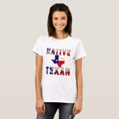Native Texan Flag Map T-Shirt (Vorne ganz)