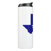 Native Texan Flag Map Thermosbecher (Nach links gedreht)