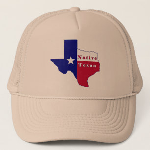 Native Texan Flag Map Truckerkappe