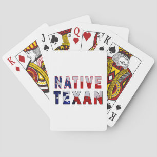 Native Texan Flag Spielkarten
