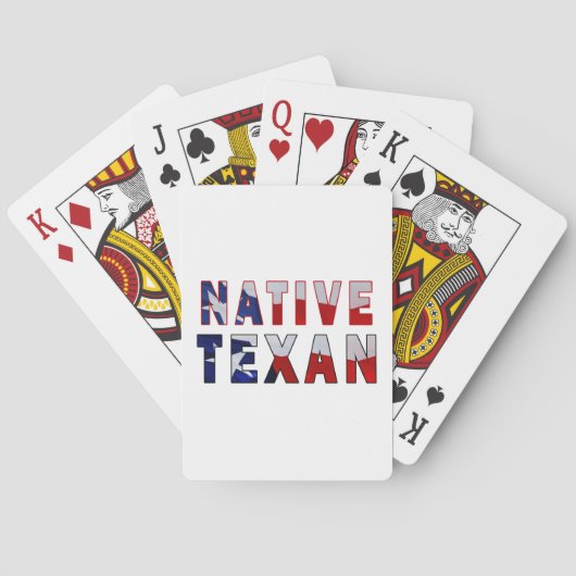 Native Texan Flag Spielkarten (Rückseite)