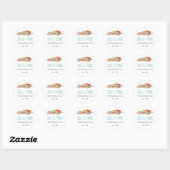 Native Themed | Hochzeit Danke, dass Sie Sticker b (Blatt)
