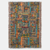 Native Throw Blanket Decke (Vorderseite Vertikal)
