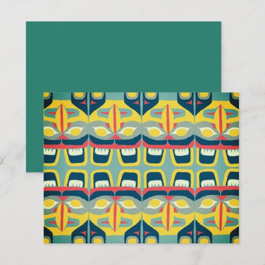 Native Thunderbird Card Begleitkarte (Vorne/Hinten)