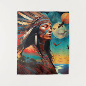 Native Tribal Art Wandteppich (Vorderseite)