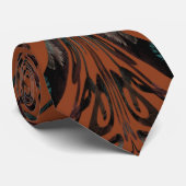 Native Tribal Happy Face Scratchboard Muster Kunst Krawatte (Gerollt)