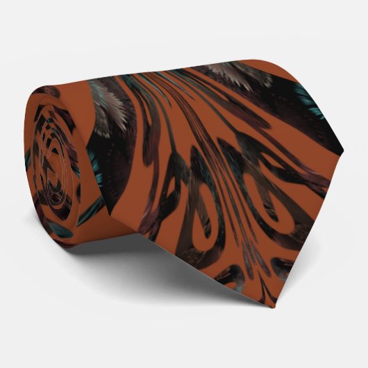 Native Tribal Happy Face Scratchboard Muster Kunst Krawatte (Gerollt)