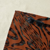 Native Tribal Happy Face Scratchboard Muster Kunst Strandtuch (Beispiel)