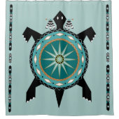 Native Turtle Duschvorhang (Vorderseite)