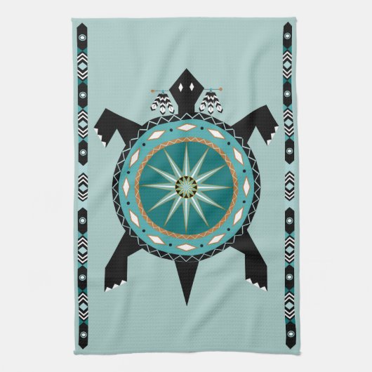 Native Turtle Geschirrtuch (Vertikal)