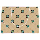 Native Turtle Große Geschenktüte (Vorderseite)