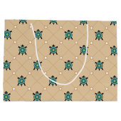 Native Turtle Große Geschenktüte (Rückseite)