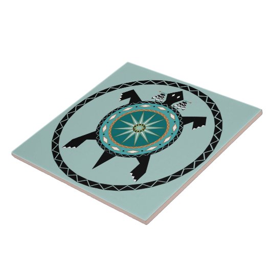 Native Turtle-Keramik Fliese (Seite)