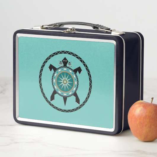 Native Turtle Metal Lunchbox (Beispiel)