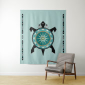 Native Turtle Tapestry Wandteppich (Beispiel)