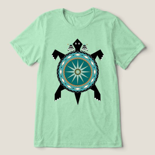 Native Turtle Tri-Blend Shirt (Design Vorderseite)