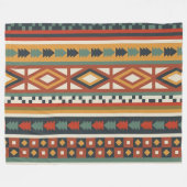 Native Warrior 60x80 Fleece Blanket (Vorderseite (Horizontal))