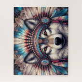Native Wolf Puzzle (Vertikal)