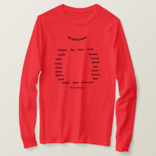 Native ZAZZLE-Bezeichnungen auf Kleidung/ Alle Grö T-Shirt