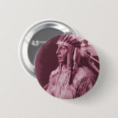 Nativer Amerikanische Ureinwohner Button (Vorne & Hinten)