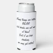 Nativer dekorierter Bär Selters Dosenkühler (Seltzer Rückseite)