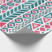 Natives amerikanisches Weihnachtswackelpapier Geschenkpapier (Ecke)