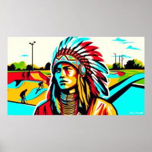 NATIVES ERBE MONATLICHE WARRIOREN 12 POSTER