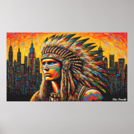 NATIVES ERBE MONATLICHE WARRIOREN 22B POSTER