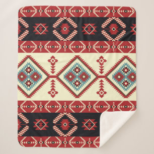 Natives Gewebe. Geometrisches Design Kilim. Ethnis Sherpadecke