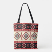 Natives Gewebe. Geometrisches Design Kilim. Ethnis Tasche (Rückseite)