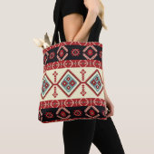 Natives Gewebe. Geometrisches Design Kilim. Ethnis Tasche (Von Nahem)