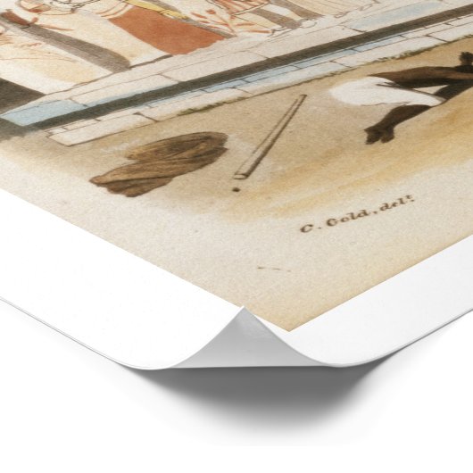 Natives pay homage to their ruler, engraved by Tho Poster (Ecke)