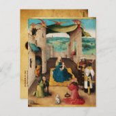 NATIVITÄT, ANNAHME VON MAGI durch BOSCH Weihnachte Postkarte (Vorne/Hinten)