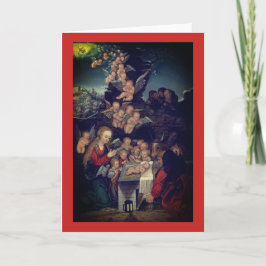 NATIVITÄT DER KRANACH RENAISSANCE CHRISTMAS CARD