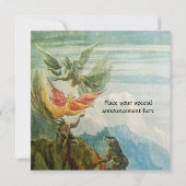 NATIVITÄT MIT ANGELN - MAGIC CHRISTMAS MONOGRAM EINLADUNG (Rückseite)