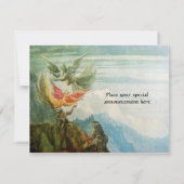 NATIVITÄT MIT ANGELN - MAGIC CHRISTMAS MONOGRAM EINLADUNG (Rückseite)