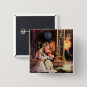 NATIVITÄT MIT ANGELN - MAGIC OF CHRISTMAS BUTTON (Vorne & Hinten)