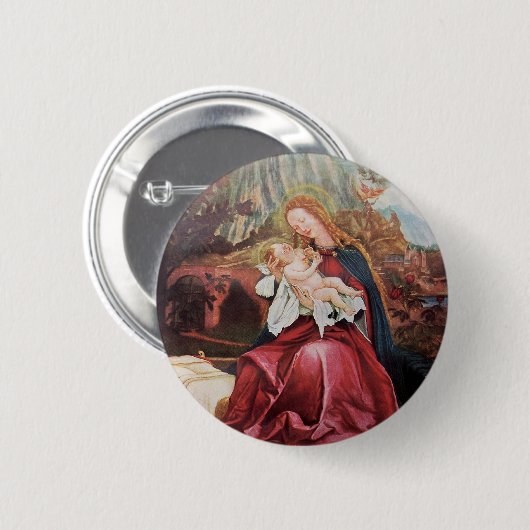NATIVITÄT MIT ANGELN - MAGIC OF CHRISTMAS BUTTON (Vorne & Hinten)