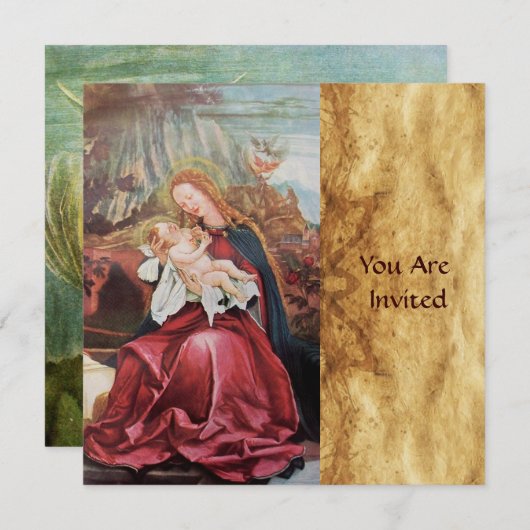 NATIVITÄT MIT ANGELN - MAGIC OF CHRISTMAS EINLADUNG (Vorne/Hinten)