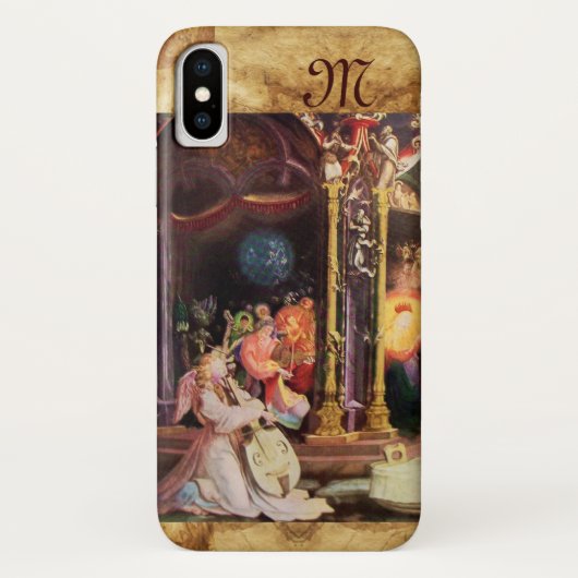 NATIVITÄT MIT ANGELN - MAGIC OF CHRISTMAS monogram Case-Mate iPhone Hülle (Rückseite)