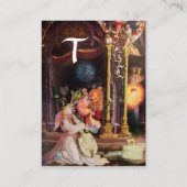 NATIVITÄT MIT ANGELN _ MAGIC OF CHRISTMAS MONOGRAM VISITENKARTE (Rückseite)