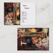 NATIVITÄT MIT ANGELN _ MAGIC OF CHRISTMAS MONOGRAM VISITENKARTE (Vorne/Hinten)