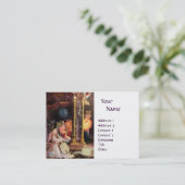 NATIVITÄT MIT ANGELN _ MAGIC OF CHRISTMAS MONOGRAM VISITENKARTE (Stehend Vorderseite)