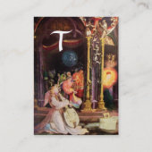 NATIVITÄT MIT ANGELN _ MAGIC OF CHRISTMAS MONOGRAM VISITENKARTE (Rückseite)