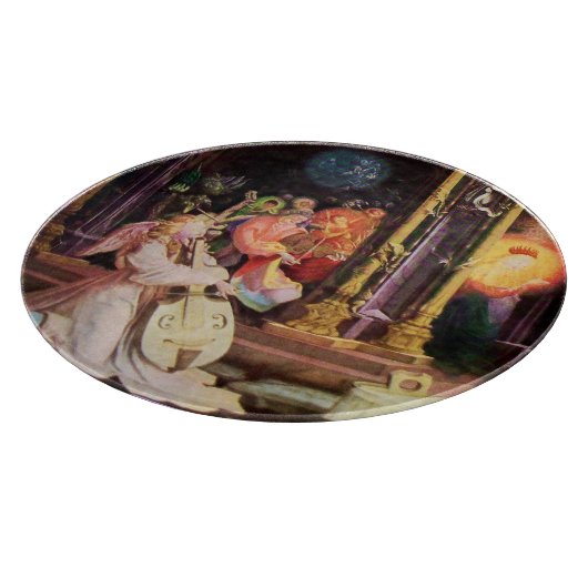 NATIVITÄT MIT ANGELN - MAGIC OF CHRISTMAS SCHNEIDEBRETT (Ecke)